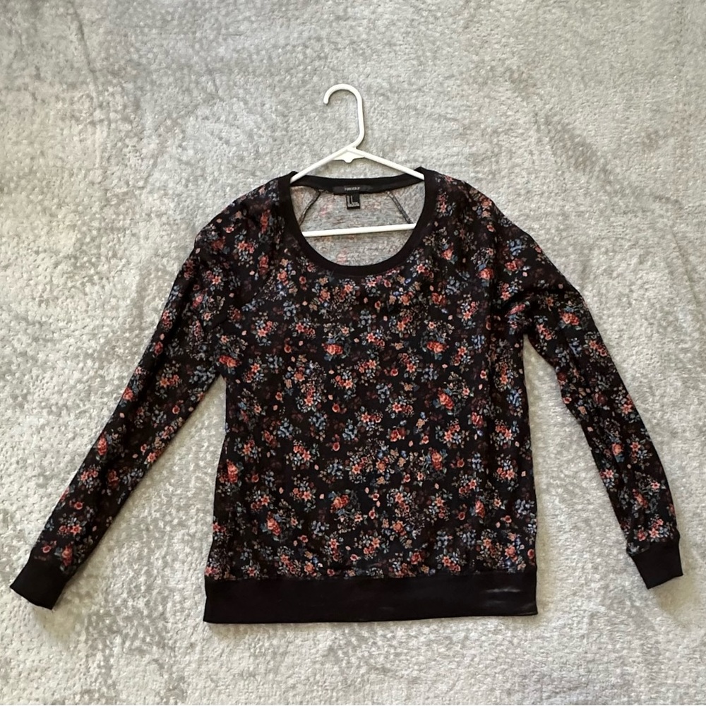 Floral sweater